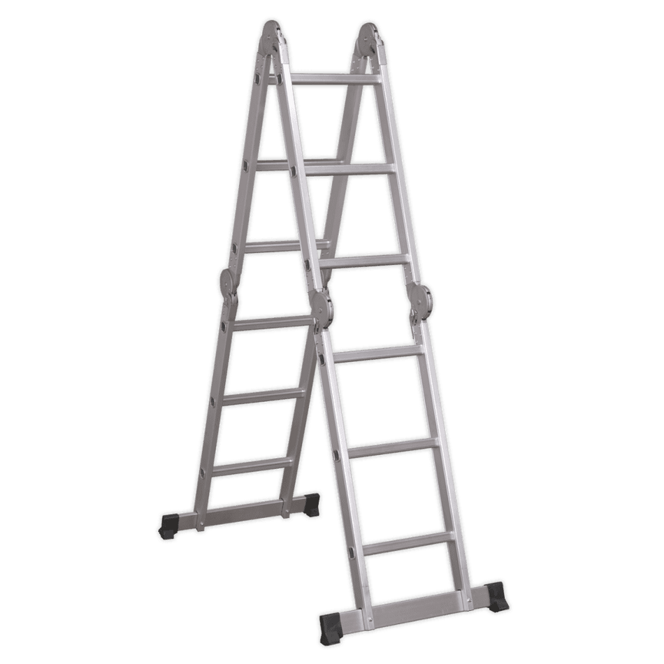 Sealey Aluminium Folding Platform Ladder 4-Way EN 131 Model No-AFPL1