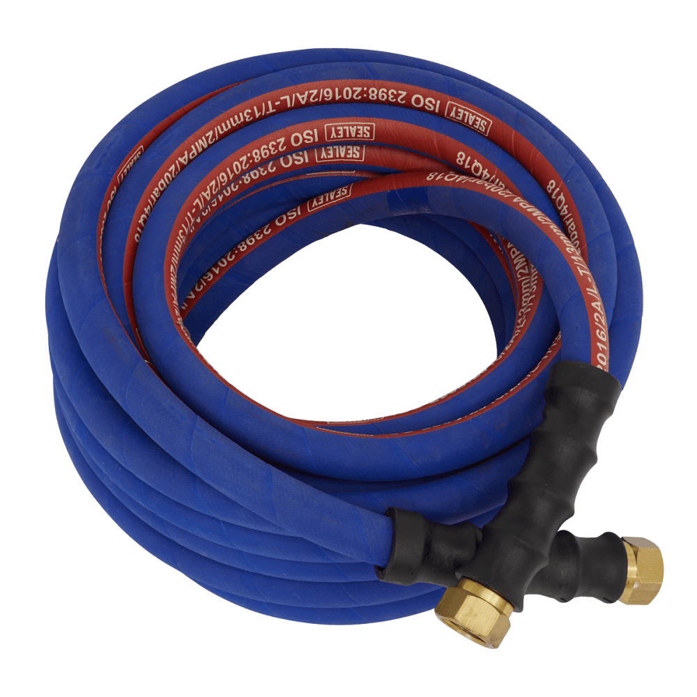 Sealey Air Hose 10mtr x 13mm with 1/2"BSP Unions Extra Heavy-Duty Model No-AH10R/12