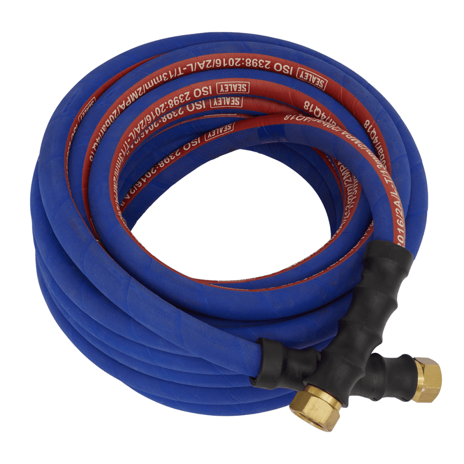 Sealey Air Hose 10mtr x 13mm with 1/2"BSP Unions Extra Heavy-Duty Model No-AH10R/12