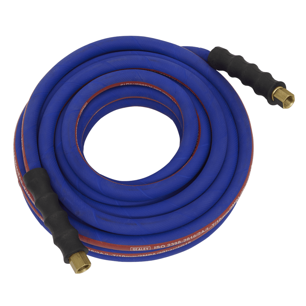 Sealey Air Hose 10mtr x 10mm with 1/4"BSP Unions Extra Heavy-Duty Model No-AH10R/38