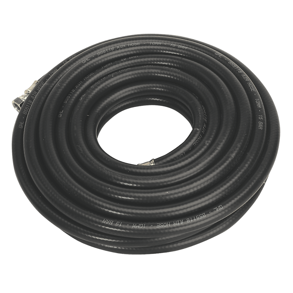 Sealey Air Hose 10mtr x 10mm with 1/4"BSP Unions Heavy-Duty Model No-AH10RX/38