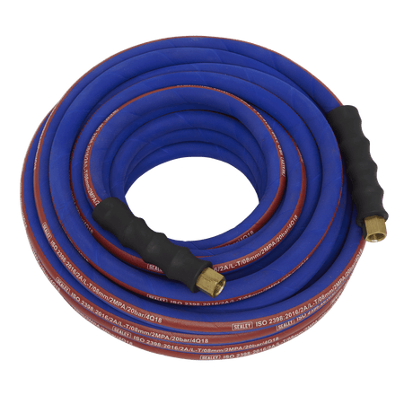 Sealey Air Hose 15mtr x 8mm with 1/4"BSP Unions Extra Heavy-Duty Model No-AH15R