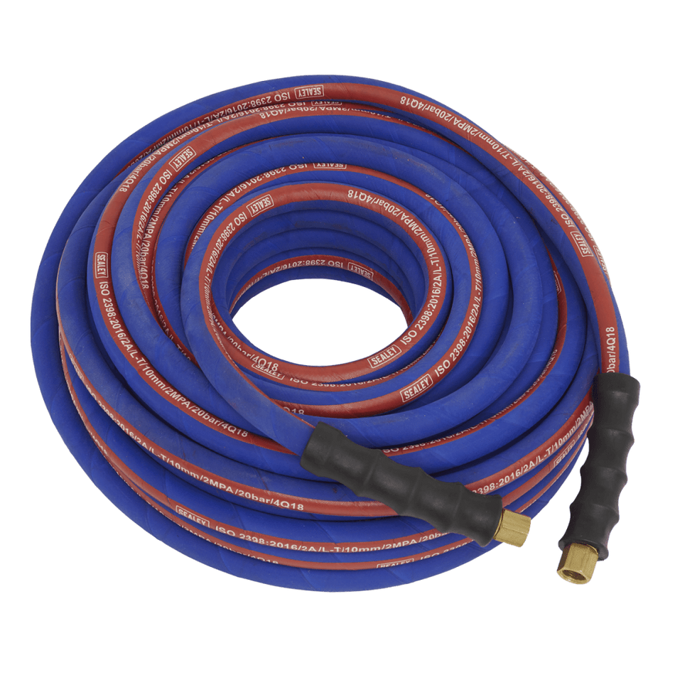 Sealey Air Hose 20mtr x 8mm with 1/4"BSP Unions Extra Heavy-Duty Model No-AH20R