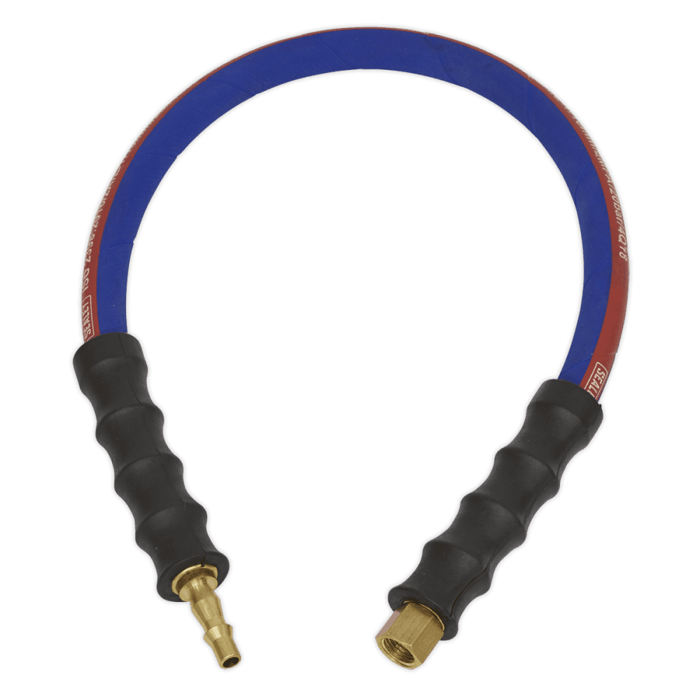 Sealey Air Leader Hose 600mm x 8mm with Tailpiece & 1/4"BSP Union Model No-AH2R