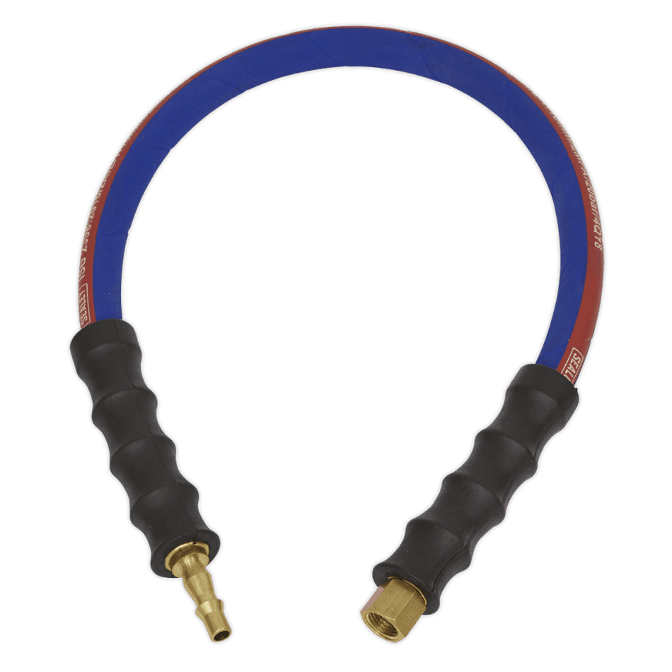 Sealey Air Leader Hose 600mm x 8mm with Tailpiece & 1/4"BSP Union Model No-AH2R