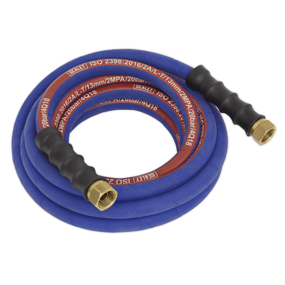 Sealey Air Hose 5mtr x 13mm with 1/2"BSP Unions Extra Heavy-Duty Model No-AH5R/12