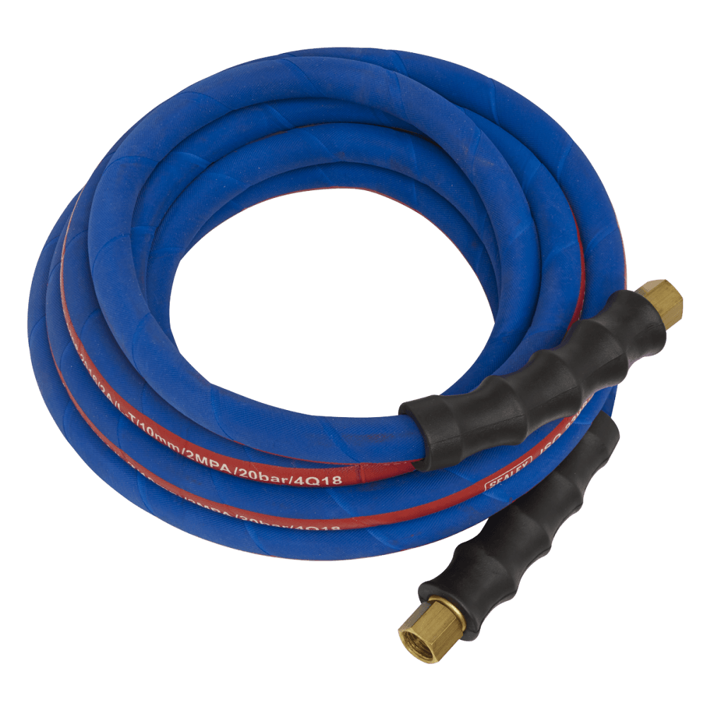 Sealey Air Hose 5mtr x 10mm with 1/4"BSP Unions Extra Heavy-Duty Model No-AH5R/38