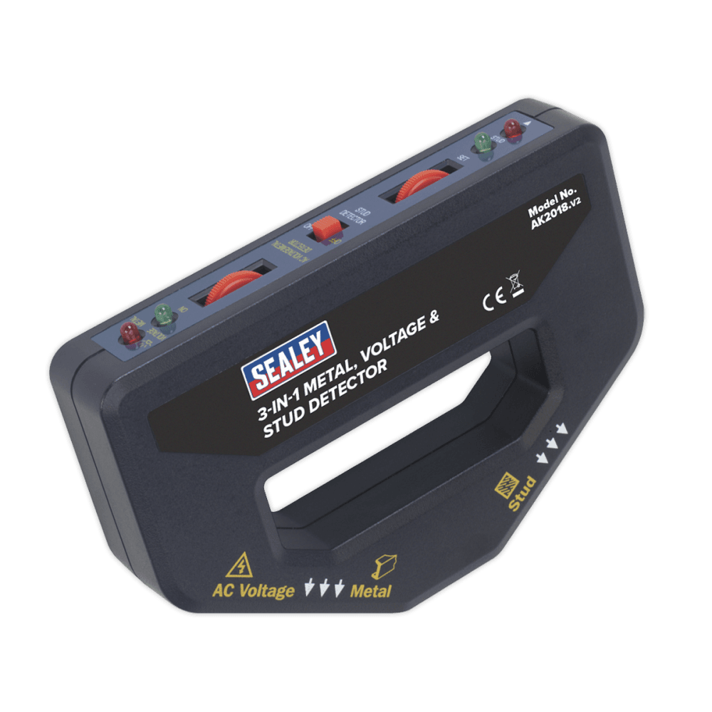 Sealey 3-in-1 Metal, Voltage & Stud Detector Model No-AK2018