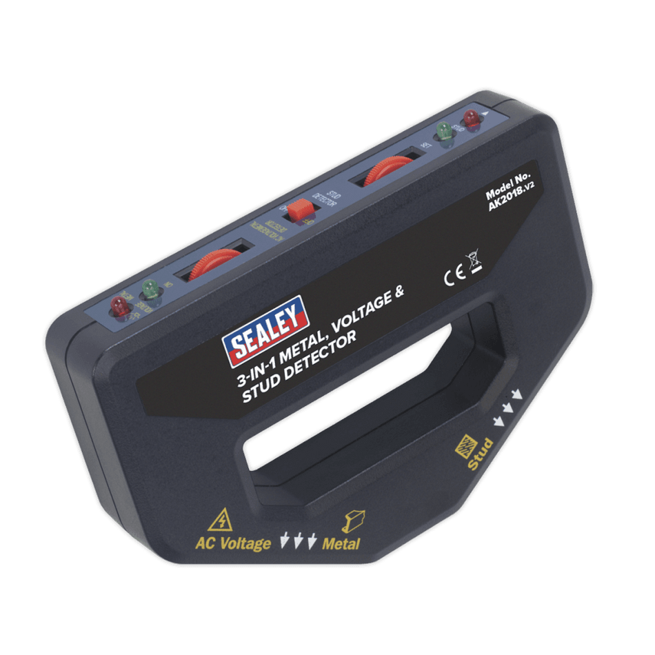 Sealey 3-in-1 Metal, Voltage & Stud Detector Model No-AK2018