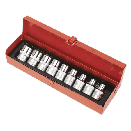 Sealey TRX-Star Female Socket Set 9pc 1/2"Sq Drive E10-E24 Model No-AK230