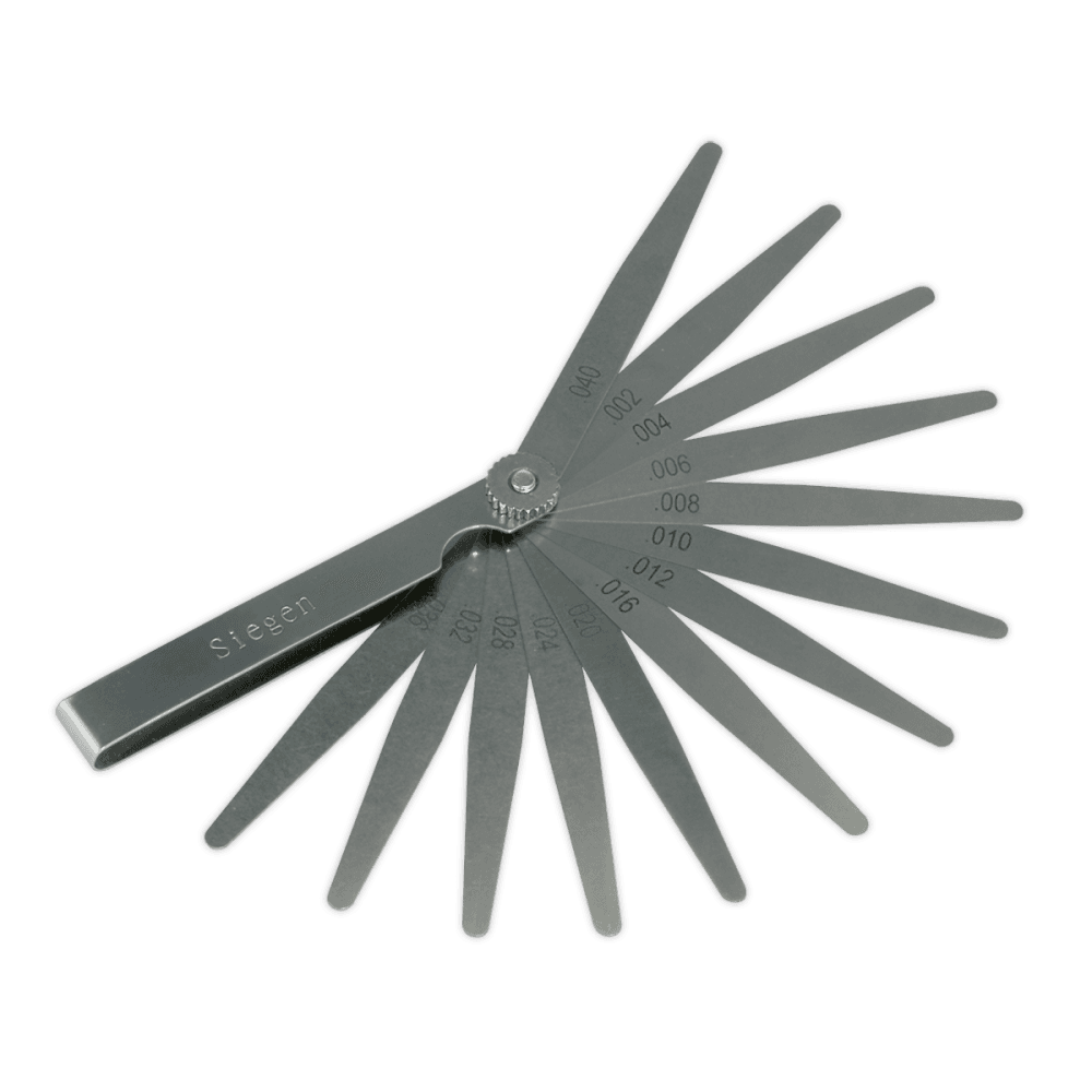 Sealey Feeler Gauge 13 Blade - Imperial Model No-S0518