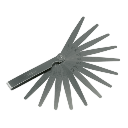 Sealey Feeler Gauge 13 Blade - Imperial Model No-S0518