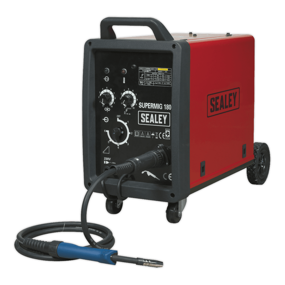 Sealey Professional MIG Welder 180Amp 230V with Binzel Euro Torch Model No-SUPERMIG180