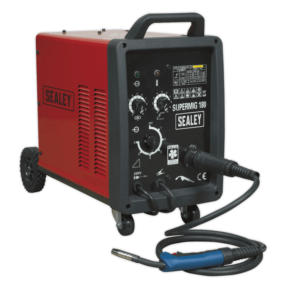 Sealey Professional MIG Welder 180Amp 230V with Binzel Euro Torch Model No-SUPERMIG180