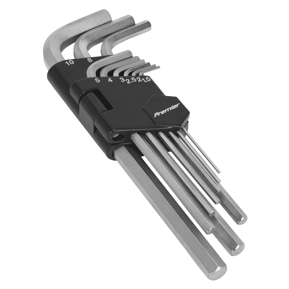 Sealey Hex Key Set 9pc Long Metric Model No-AK7136