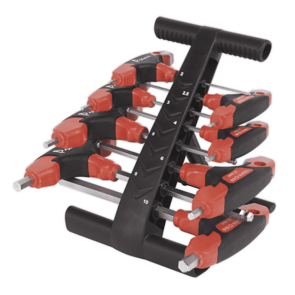 Sealey Ball-End Hex Key Set 8pc T-Handle Metric Model No-AK7144