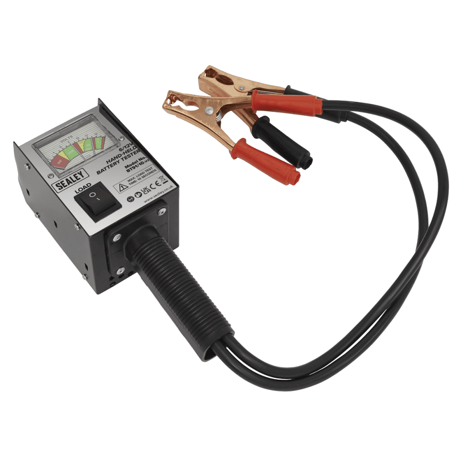 Sealey Battery Tester 6/12V Hand-Held Model No-BT91/10