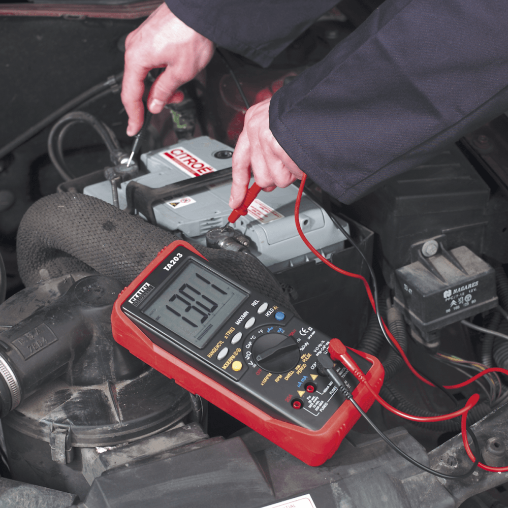 Sealey Automotive Digital Multimeter 15 Function Bar Graph/PC Link Model No-TA203