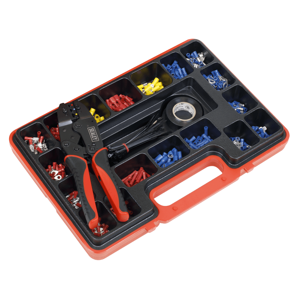Sealey Ratchet Crimping Tool Kit 552pc Model No-AK386