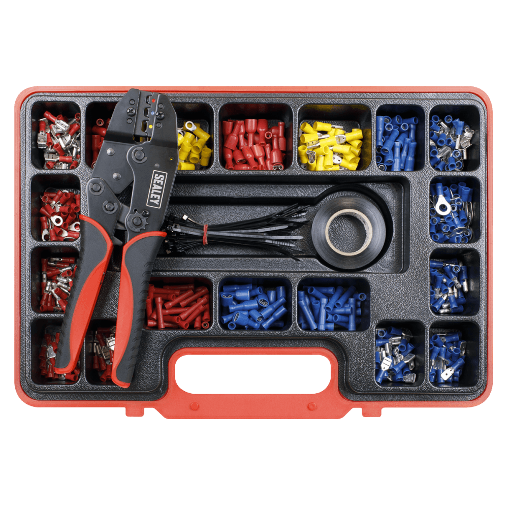 Sealey Ratchet Crimping Tool Kit 552pc Model No-AK386