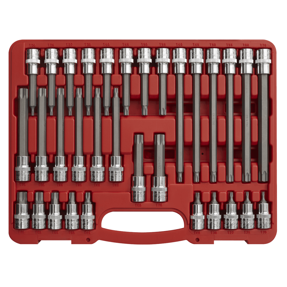 Sealey TRX-Star Socket Bit Set 32pc 1/2"Sq Drive Model No-AK2194