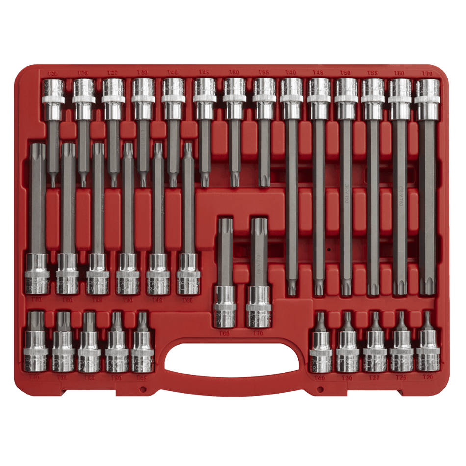 Sealey TRX-Star Socket Bit Set 32pc 1/2"Sq Drive Model No-AK2194