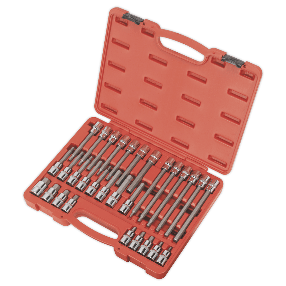 Sealey Hex Socket Bit Set 30pc 1/2"Sq Drive Model No-AK2196