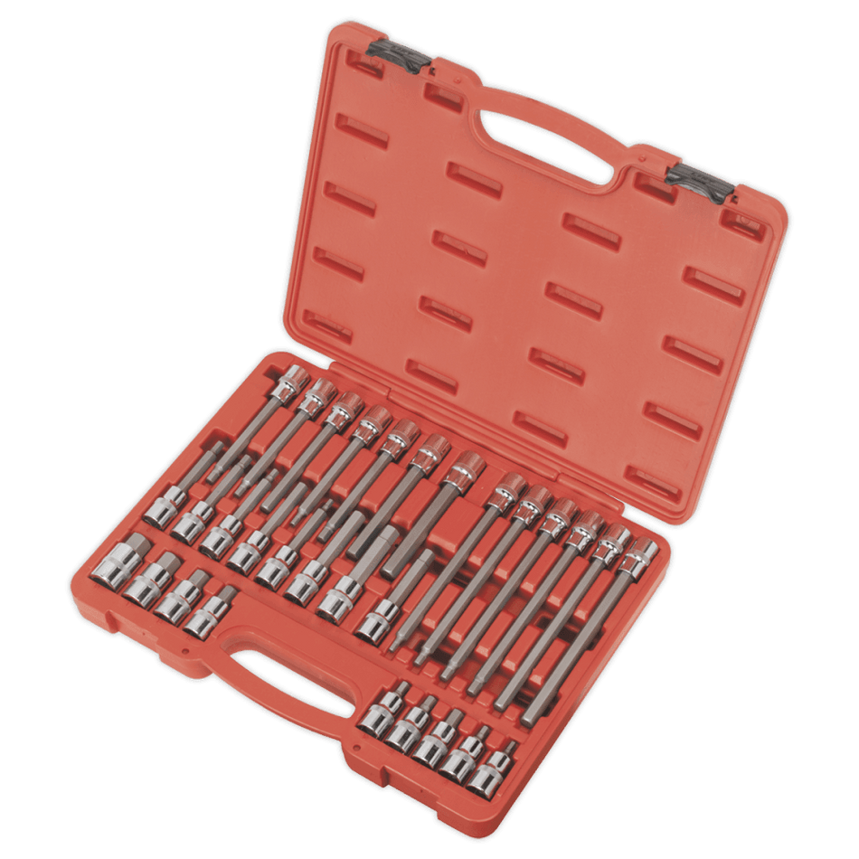 Sealey Hex Socket Bit Set 30pc 1/2"Sq Drive Model No-AK2196