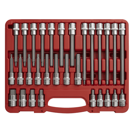 Sealey Hex Socket Bit Set 30pc 1/2"Sq Drive Model No-AK2196