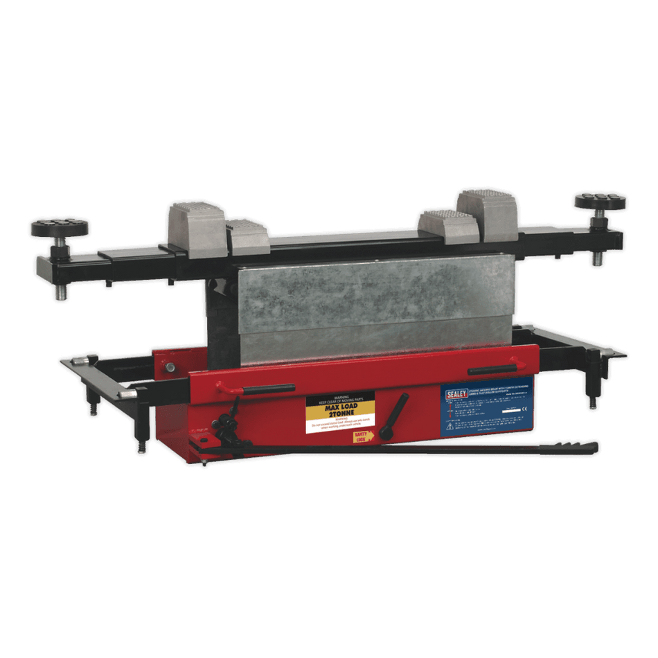 Sealey Jacking Beam 2tonne with Arm Extenders & Flat Roller Supports Model No-SJBEX200