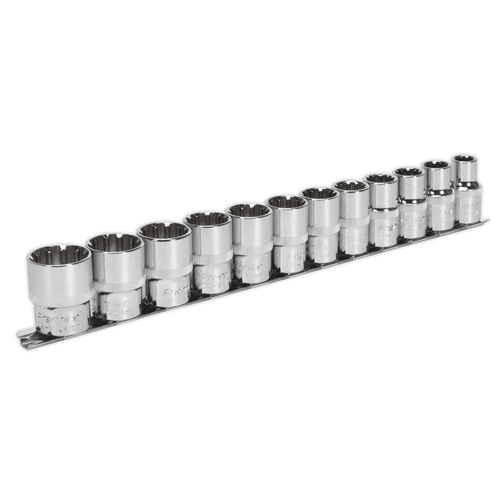 Sealey Socket Set 12pc 1/2"Sq Drive Total Drive Model No-AK70612