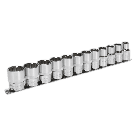 Sealey Socket Set 12pc 1/2"Sq Drive Total Drive Model No-AK70612