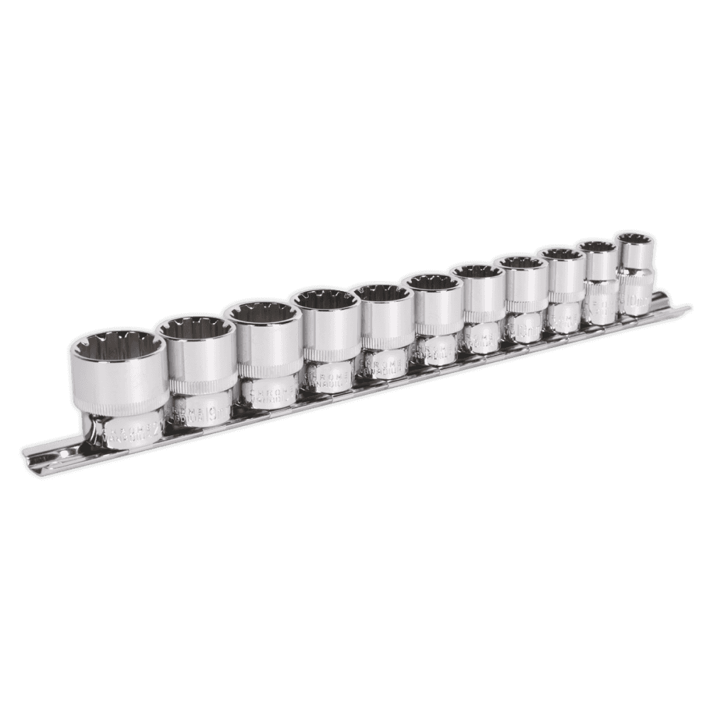 Sealey Socket Set 11pc 3/8"Sq Drive Total Drive Model No-AK69911