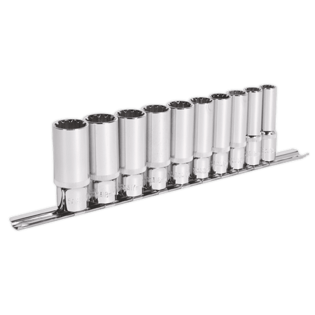 Sealey Socket Set 10pc Deep 3/8"Sq Drive Total Drive Model No-AK69910D