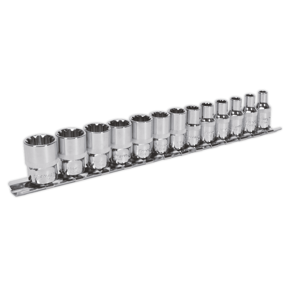 Sealey Socket Set 13pc 1/4"Sq Drive Total Drive Model No-AK69813