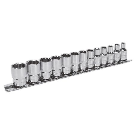 Sealey Socket Set 13pc 1/4"Sq Drive Total Drive Model No-AK69813