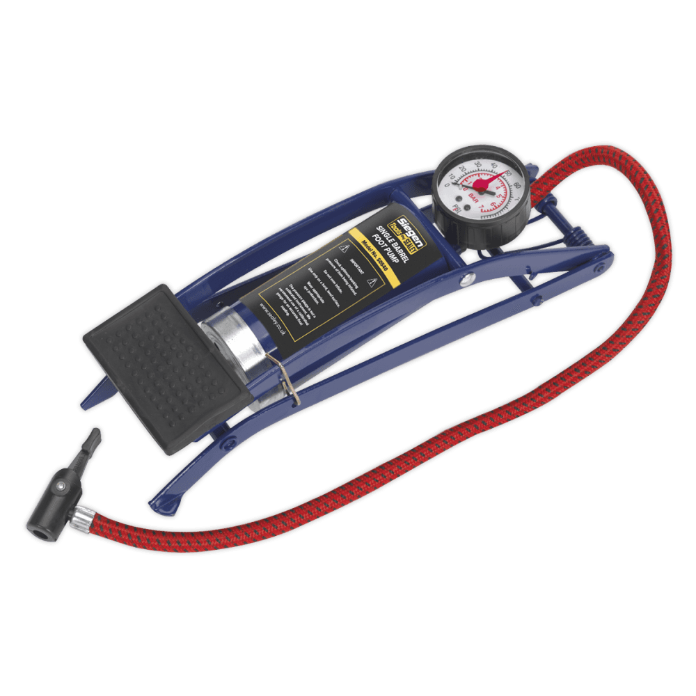 Sealey Foot Pump Single Barrel Model No-S0540