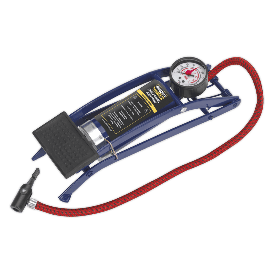 Sealey Foot Pump Single Barrel Model No-S0540