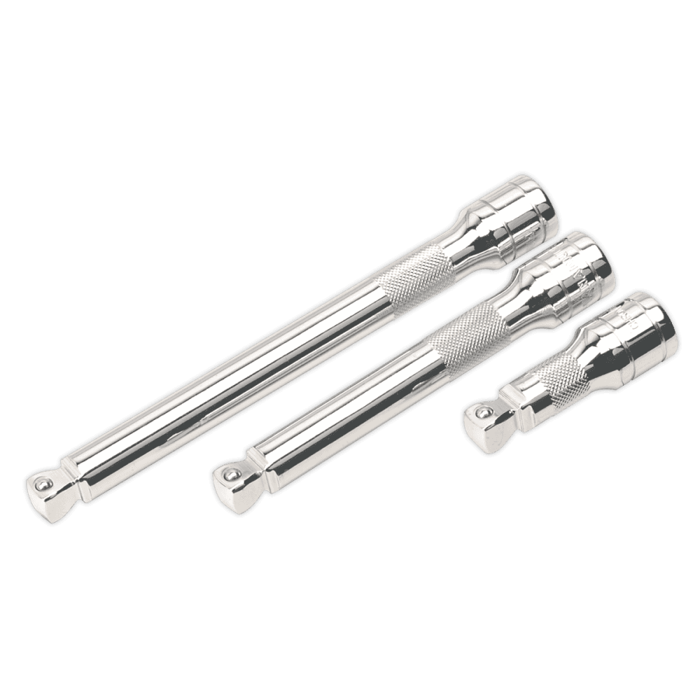 Sealey Wobble/Rigid Extension Bar Set 3pc 1/2"Sq Drive Model No-AK764