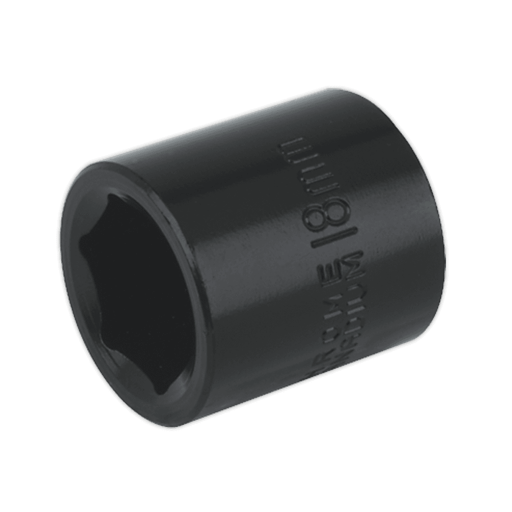 Sealey Impact Socket 18mm 3/8"Sq Drive Model No-IS3818