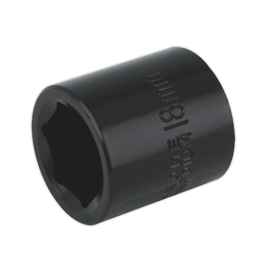 Sealey Impact Socket 18mm 3/8"Sq Drive Model No-IS3818