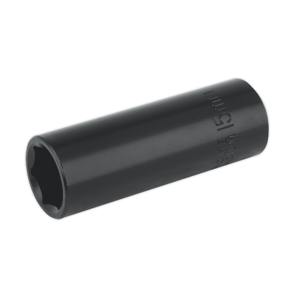 Sealey Impact Socket 15mm Deep 3/8"Sq Drive Model No-IS3815D