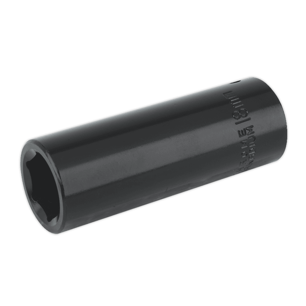 Sealey Impact Socket 18mm Deep 1/2"Sq Drive Model No-IS1218D