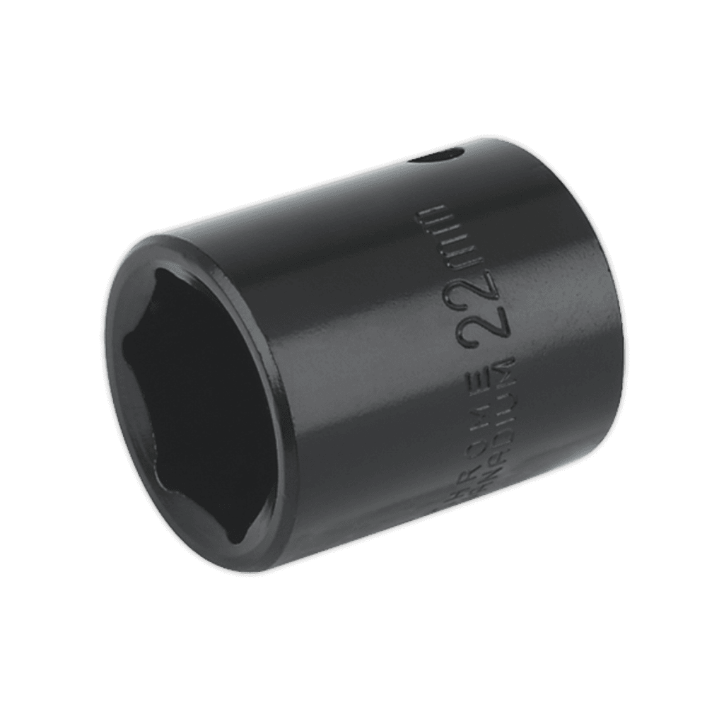 Sealey Impact Socket 22mm 1/2"Sq Drive Model No-IS1222