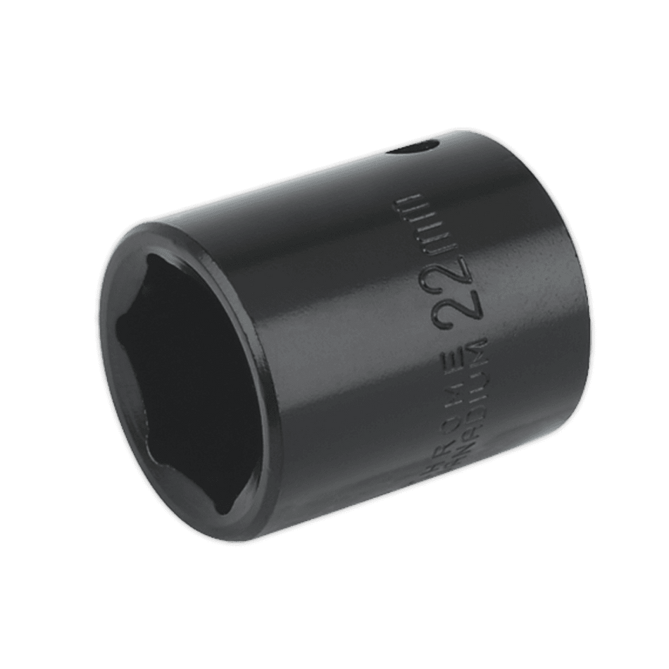 Sealey Impact Socket 22mm 1/2"Sq Drive Model No-IS1222