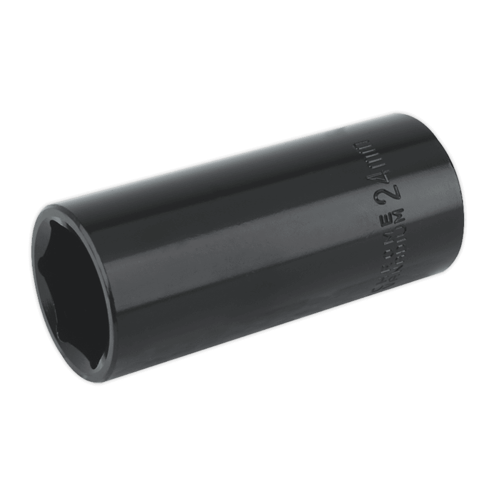 Sealey Impact Socket 24mm Deep 1/2"Sq Drive Model No-IS1224D