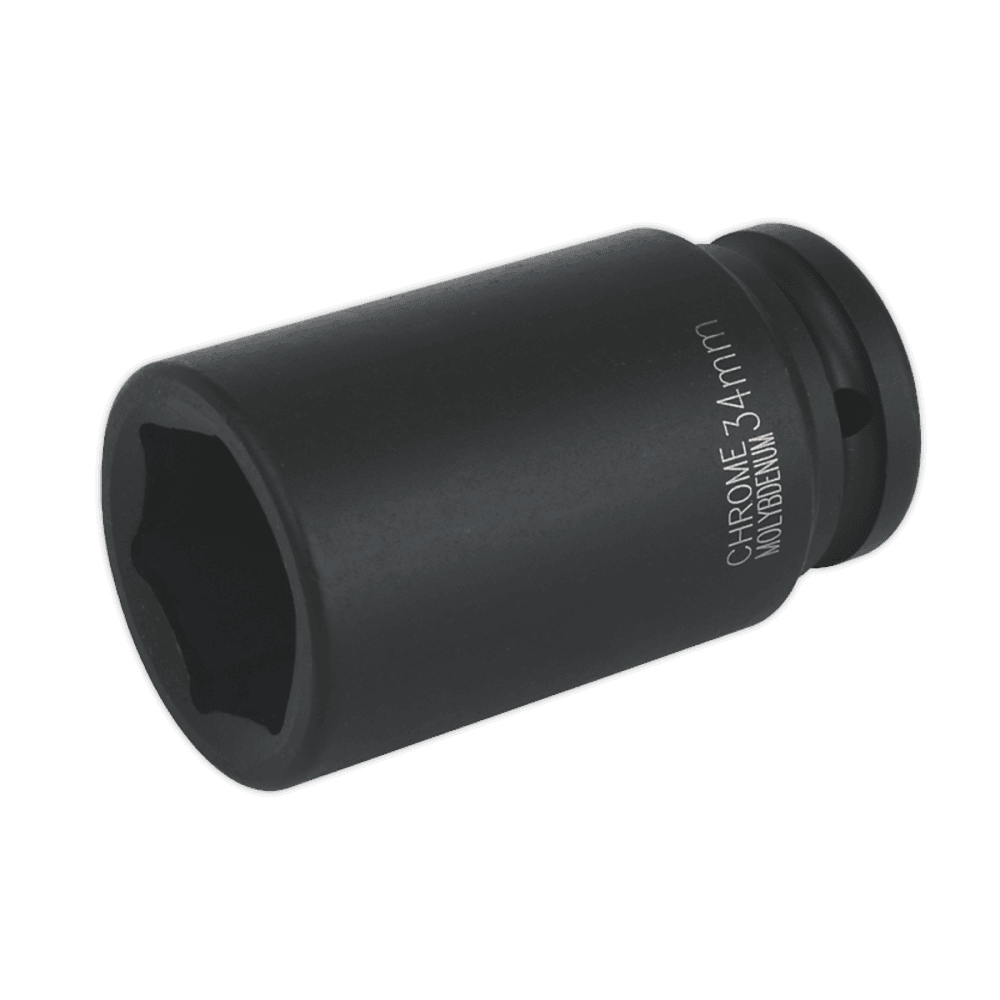 Sealey Impact Socket 34mm Deep 3/4"Sq Drive Model No-IS3434D