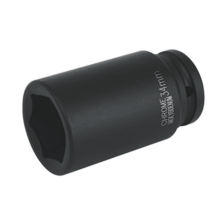 Sealey Impact Socket 34mm Deep 3/4"Sq Drive Model No-IS3434D
