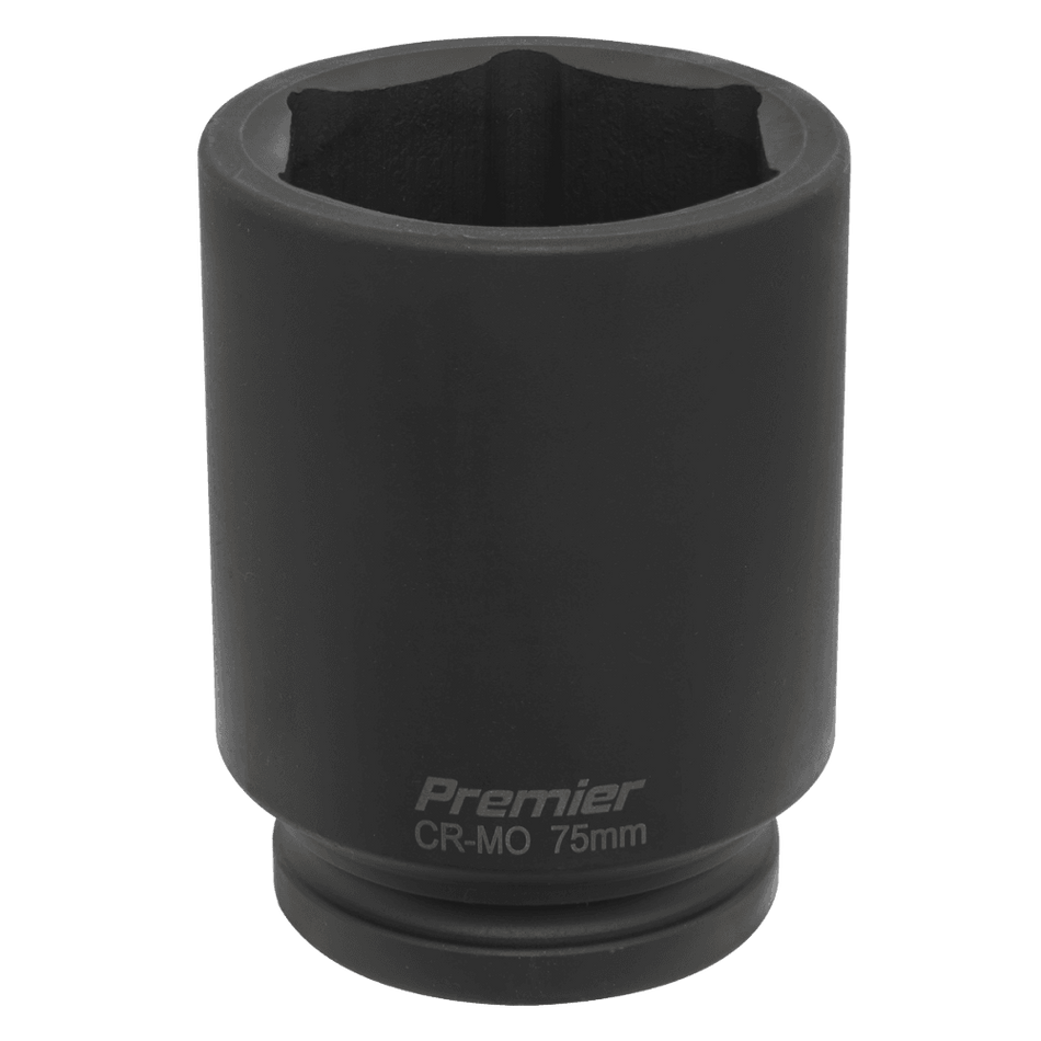 Sealey Impact Socket 75mm Deep 1"Sq Drive Model No-IS175D