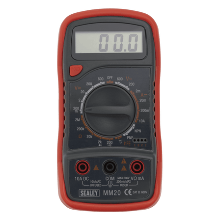 Sealey Digital Multimeter 8 Function with Thermocouple Model No-MM20